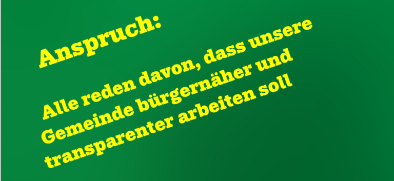 Samerberg: Gemeinde will nicht besser werden.